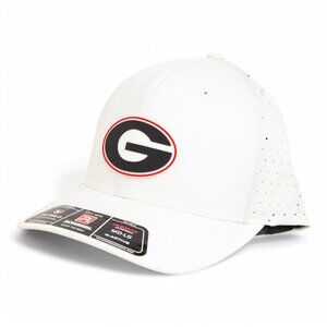 Georgia Bulldogs Power G 3D Laser Perf R-Flex Cap- White
